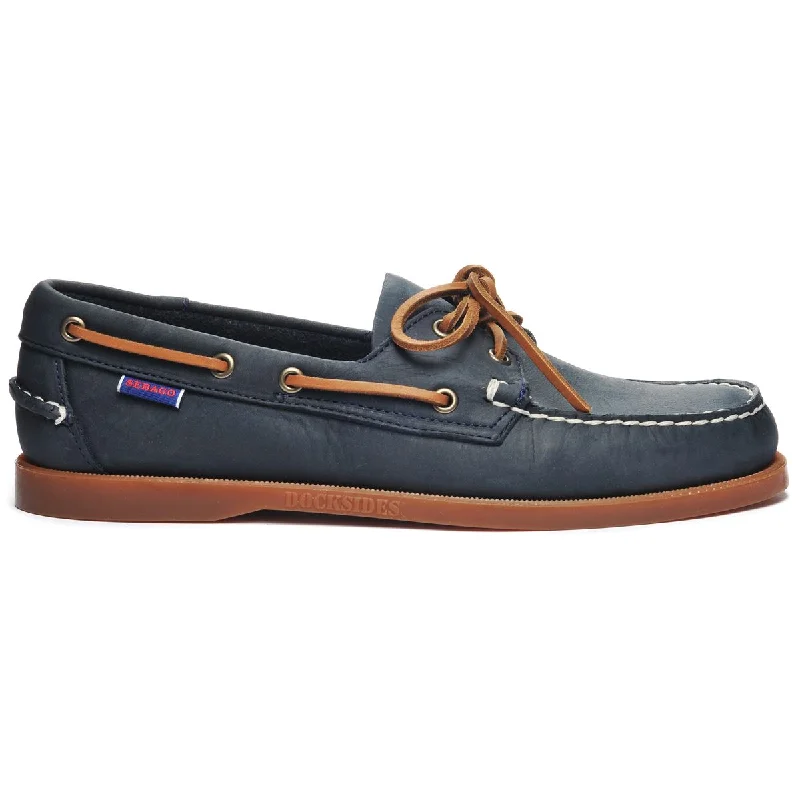 Docksides Portland Crazy H - Navy Blue & Brown