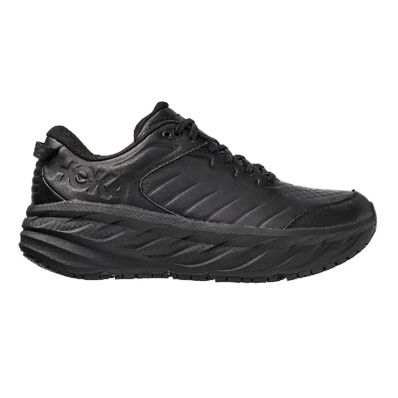 Hoka One One Men's Bondi SR Black Leather