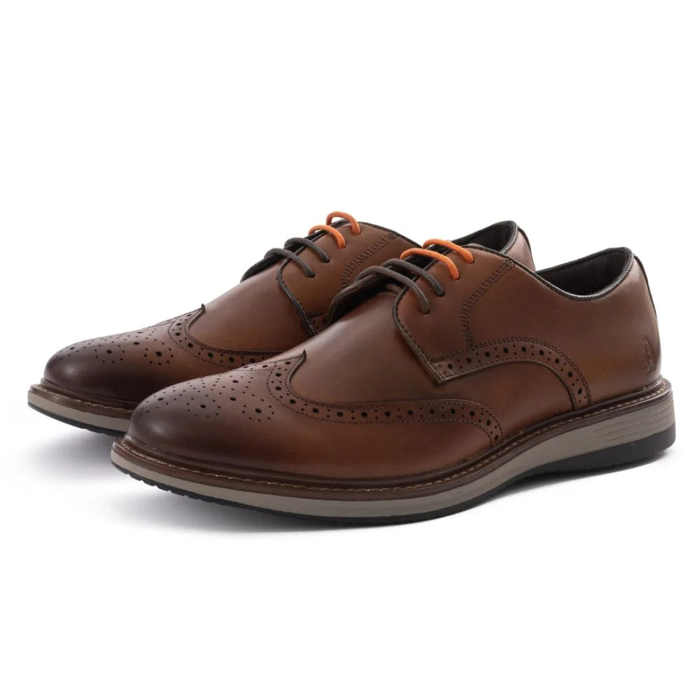 Hush Puppies Paul Round Oxford Shoes Men - TAN