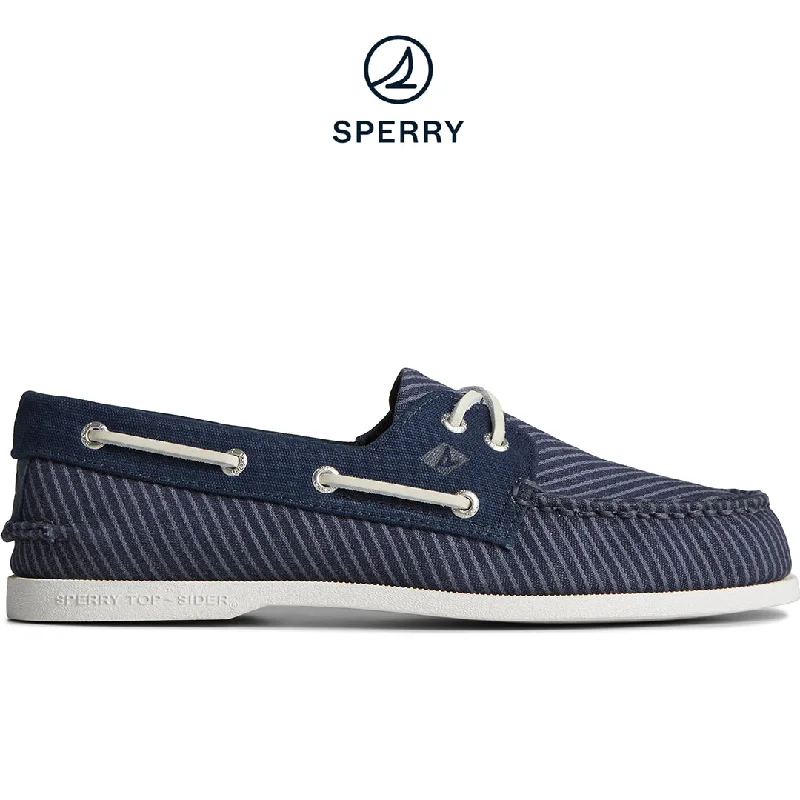 Sperry Men's Authentic Original™ Nautical Leather Boat Shoe Navy (STS25254)