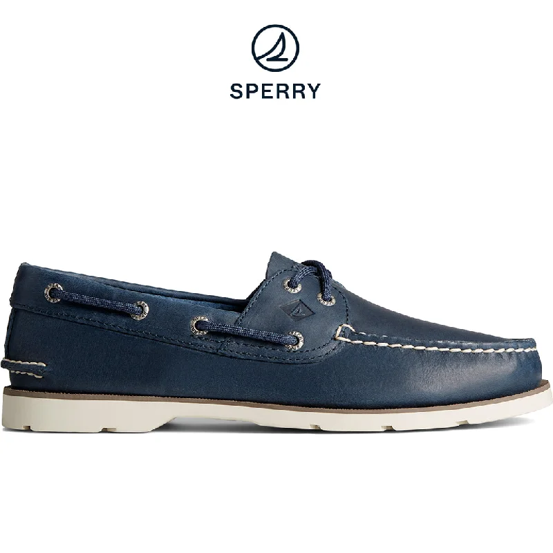 Men's Leeward Boat Shoe - Navy (STS24102)