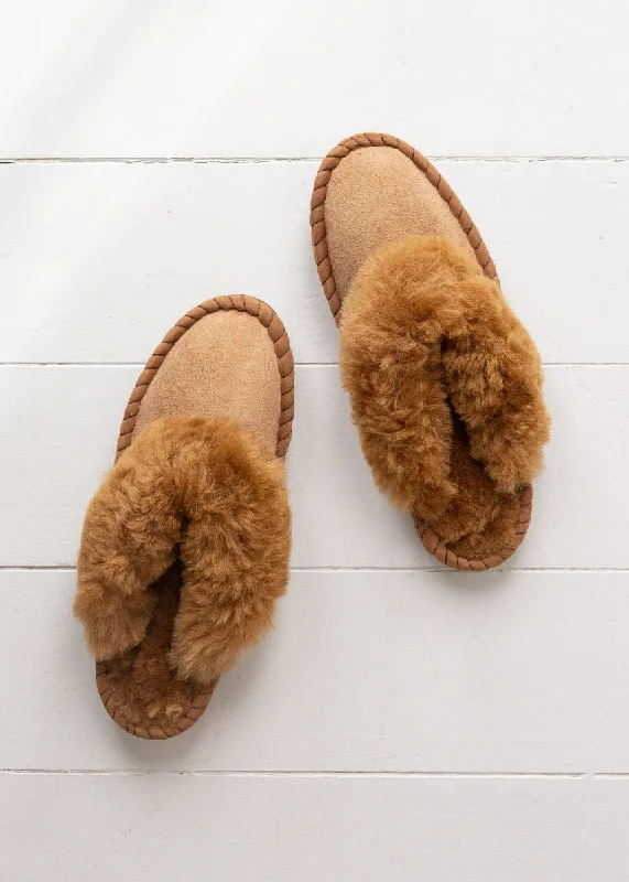 Men's Sheepskin Mules – Tobacco