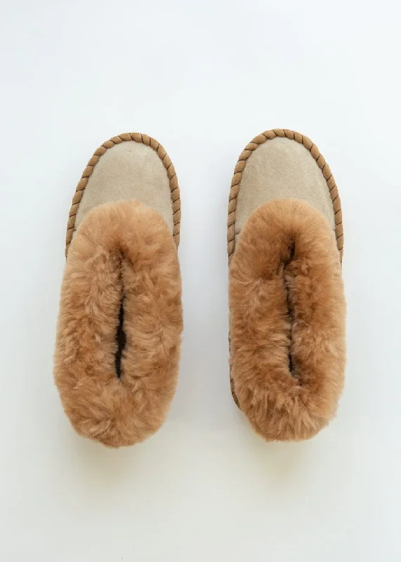 Men's Sheepskin Moccasins – Tobacco