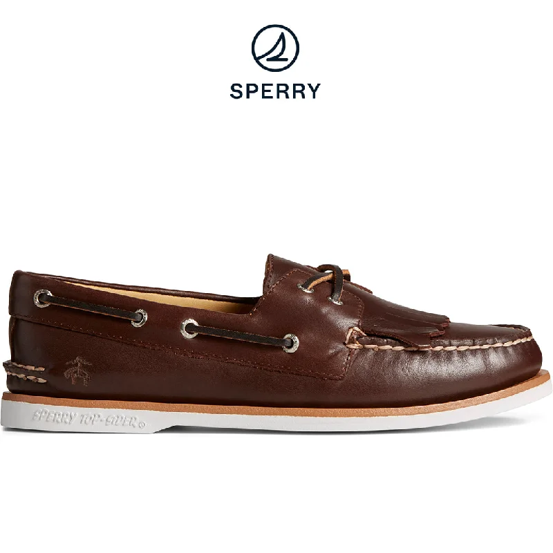 Men's Sperry x Brooks Brothers Authentic Original™ Kiltie Boat Shoe - Brown (STS24332)