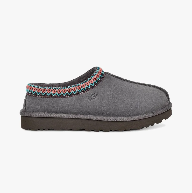 TASMAN Womens Full Slippers Dark Grey