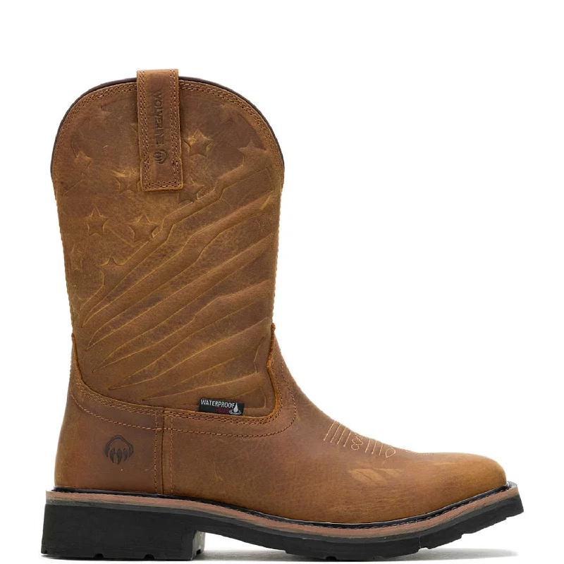 Wolverine Men's Rancher Flag LX Waterproof 10" Steel Toe Western Boot