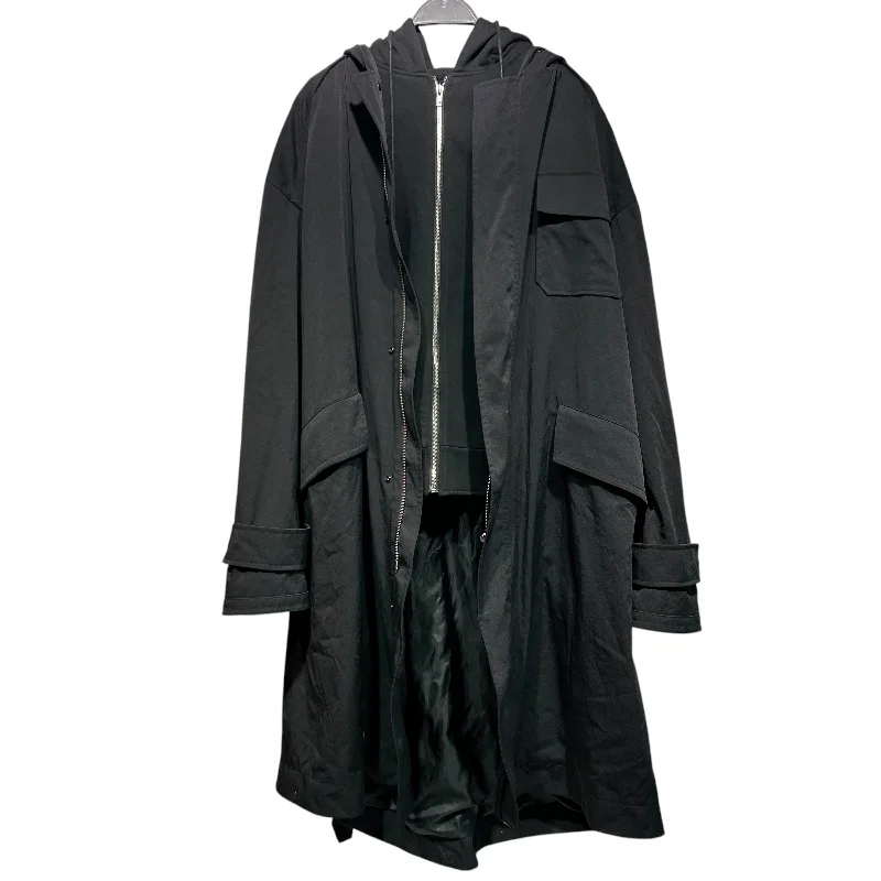 Juun.J/Coat/XL/Cotton/BLK/Hoodie coat