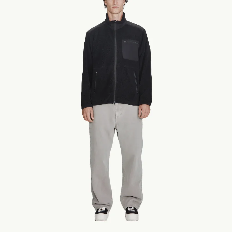 Sherpa Zip Through - Black