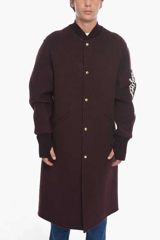 Jil Sander Embroidered SAGITTARIUS Wool Blend Coat