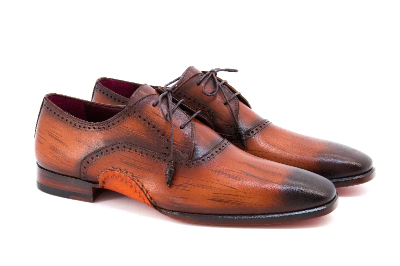 Santorini  Brogue Patina Dress Shoes - Brown