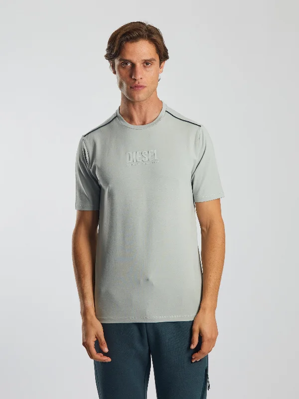 Men's mock - neck t - shirts with a modern and sleek styleKarl Tee Glacier Ice
