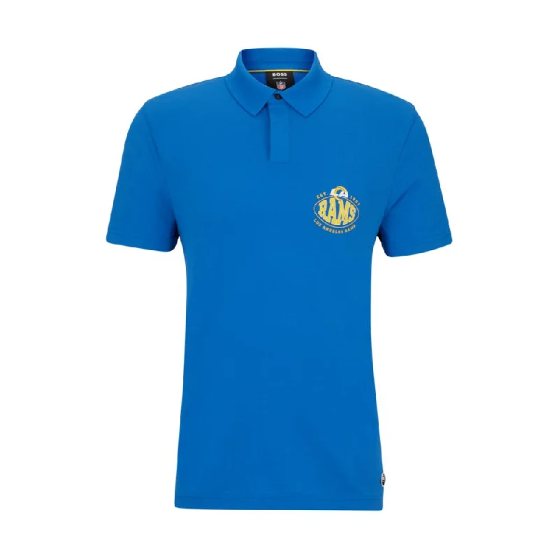 Men's organic cotton crew - neck t - shirts for everyday comfortBOSS x NFL cotton-piqu polo shirt with collaborative branding