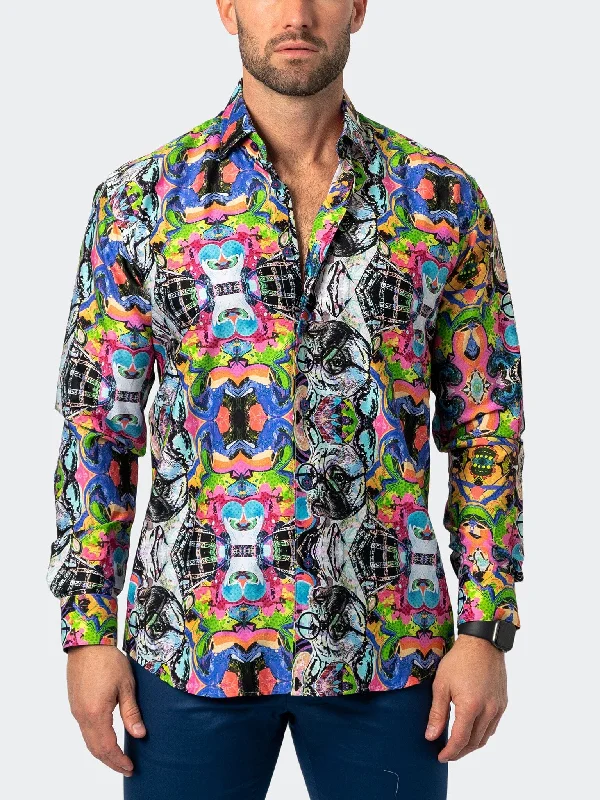 Men's mock - neck t - shirts with a modern and sleek styleFibonacci Acid Multi