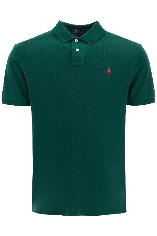 Men's smart - casual checkered t - shirts for semi - formal occasionsPolo Ralph Lauren Men's Custom Slim Fit Short Sleeve Polo Shirt
