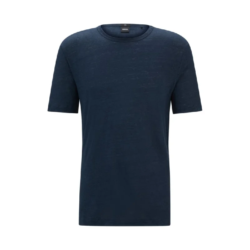 Men's plus - size pocket t - shirts with a classic lookRegular-fit T-shirt in linen