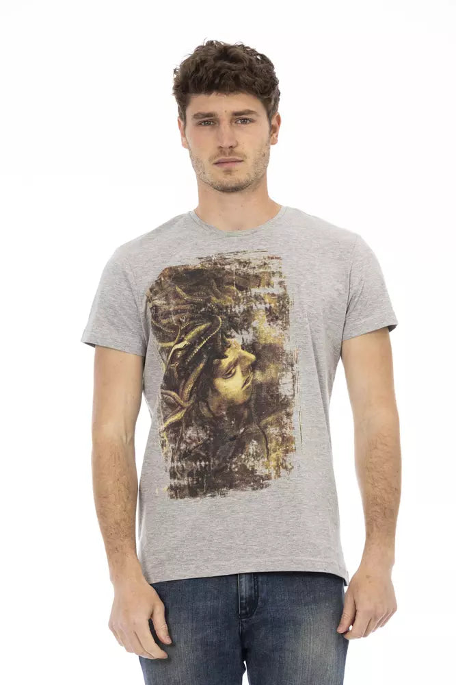 Men's mock - neck t - shirts with a modern and sleek styleTrussardi Action  Cotton Men Men's T-Shirt