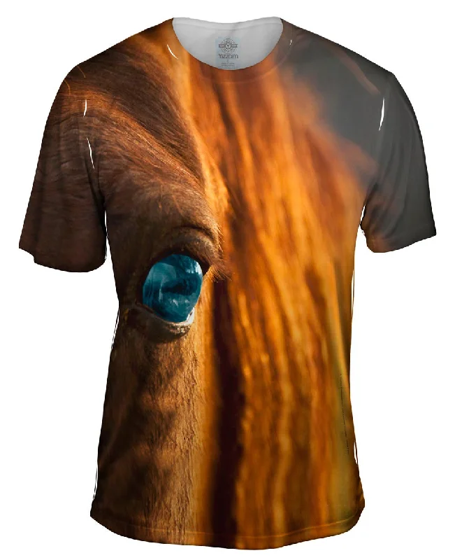 Men's tie - dye t - shirts with a bohemian styleWandering Eye Horse
