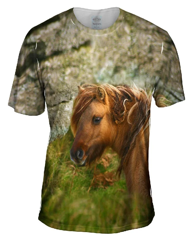 Men's organic cotton crew - neck t - shirts for everyday comfortWild Hair Horse
